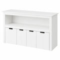 Meuble de Rangement pour Jouets avec Étagères et Tiroirs