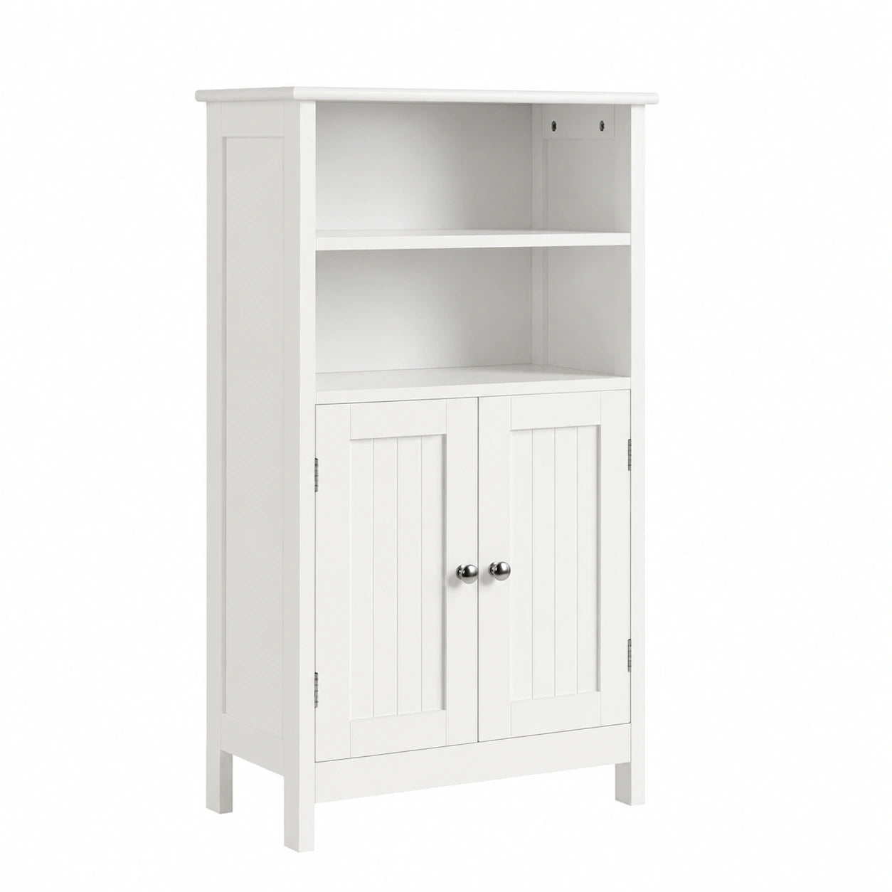 Armoire de Rangement Polyvalente Blanche pour Salle de Bain