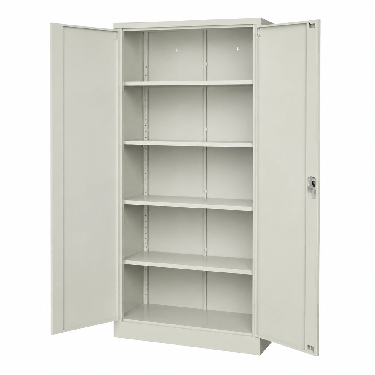 Armoire en métal avec étagères réglables et serrure