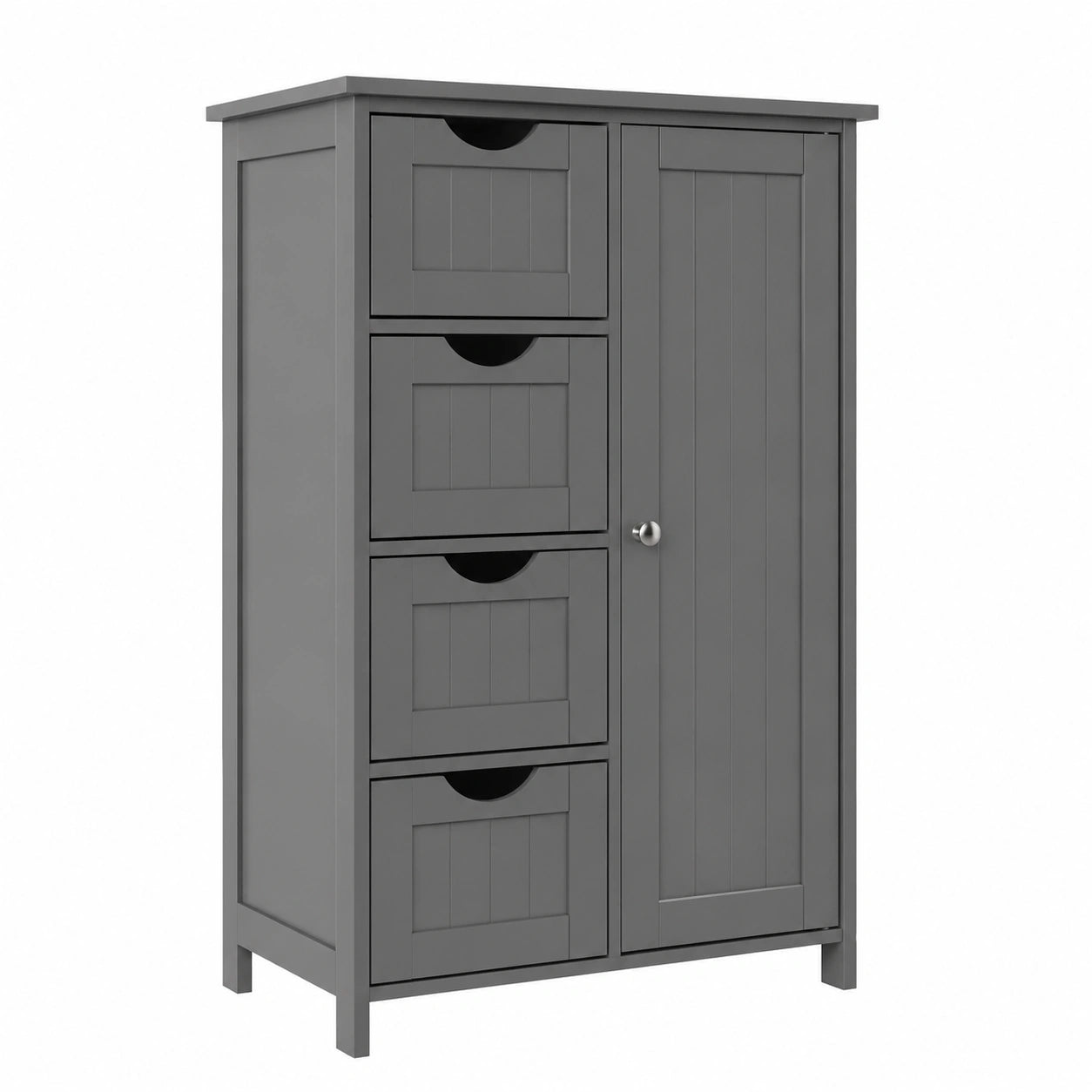 Armoire de Rangement avec Tiroir et Étagère Réglable pour Salle de Bain