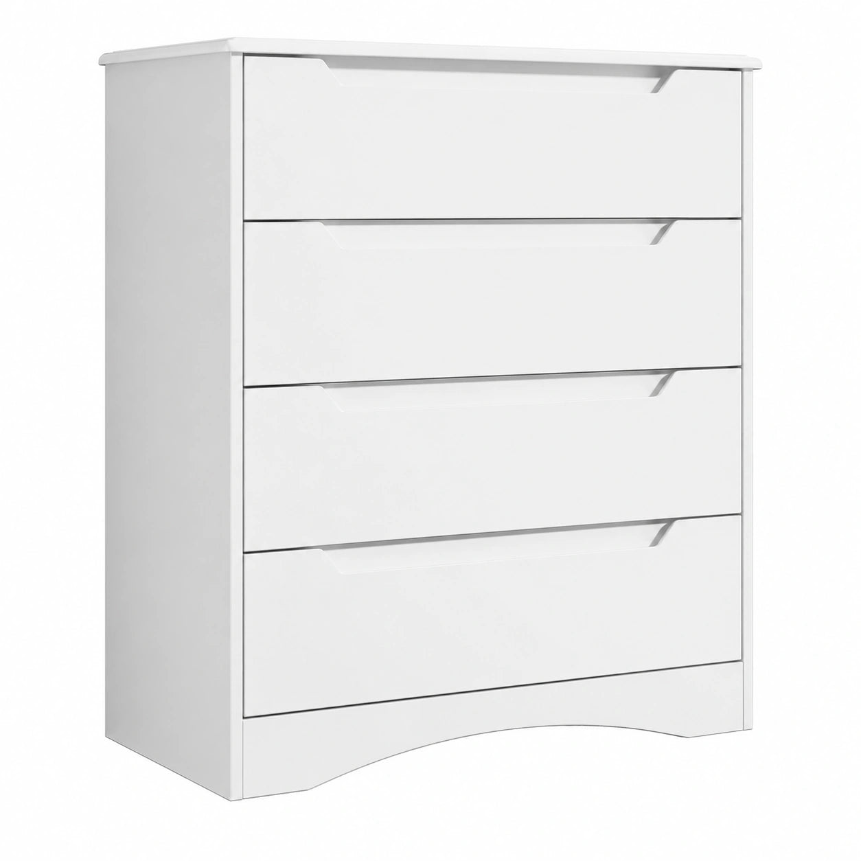 Commode à 4 Tiroirs Blanche pour Chambre et Salon
