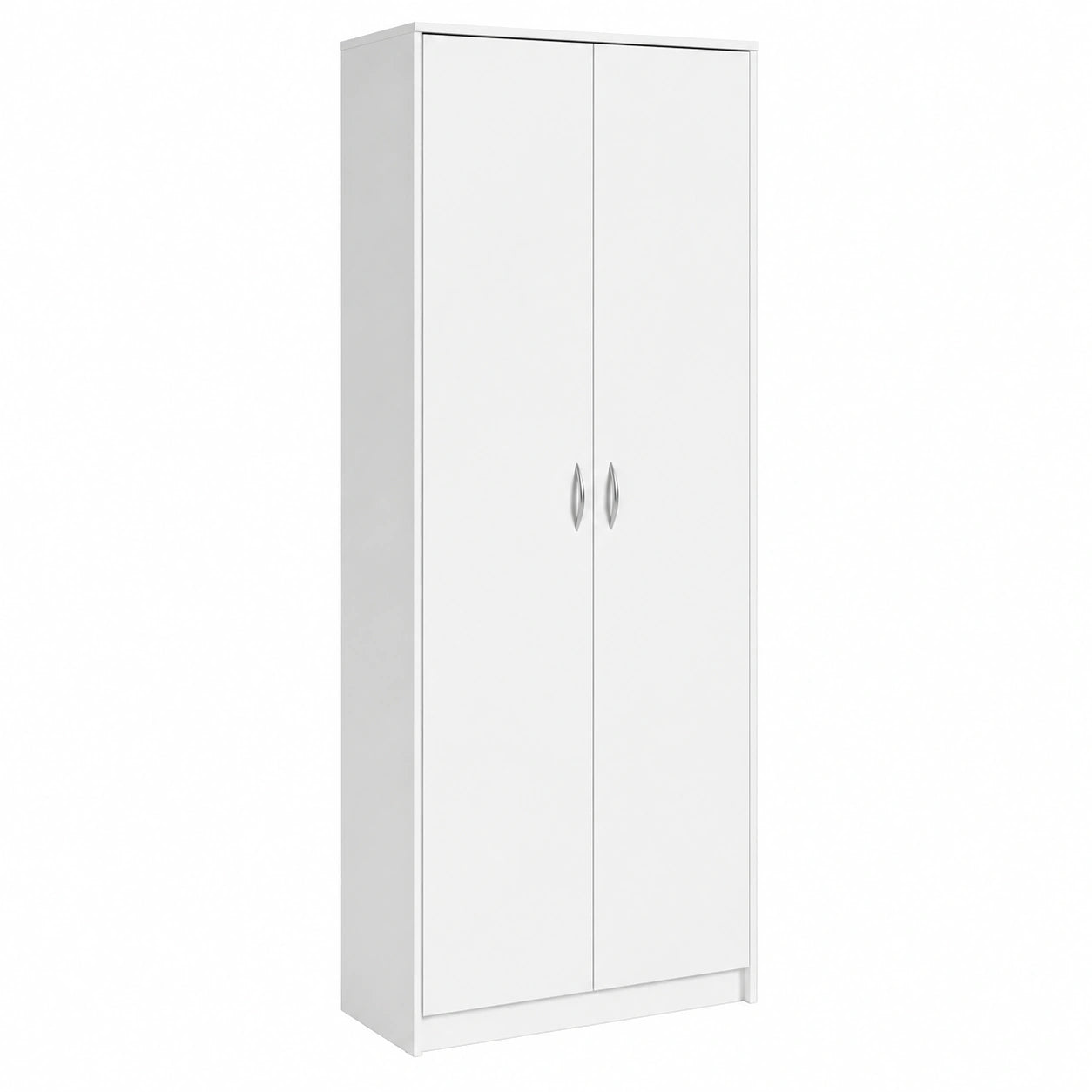 Armoire Polyvalente Blanche avec Étagères pour Rangement