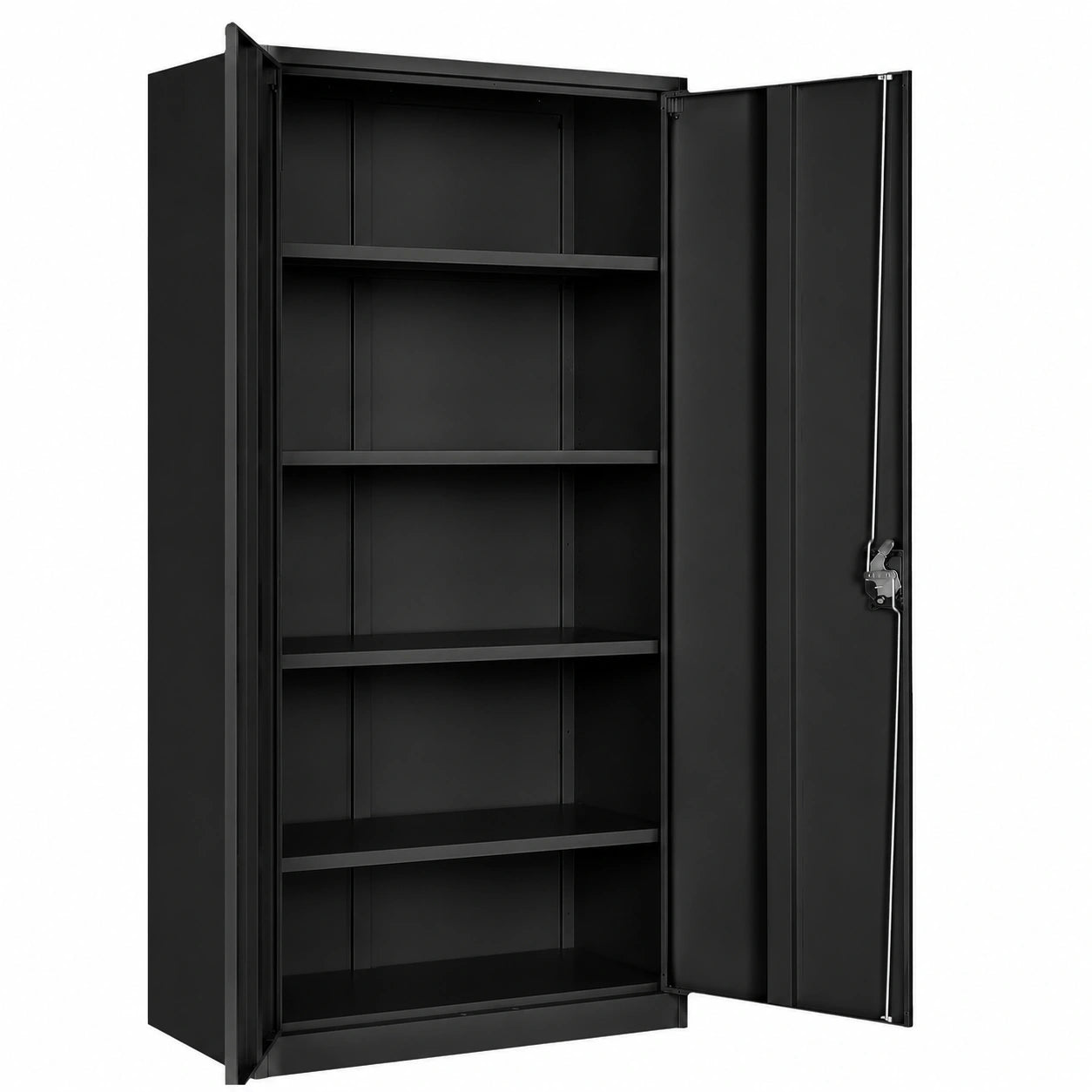 Armoire de Bureau Métallique avec Espaces de Rangement Réglables