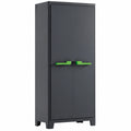 Armoire Haute en Résine avec Étagères Modulables pour Cuisine et Garage