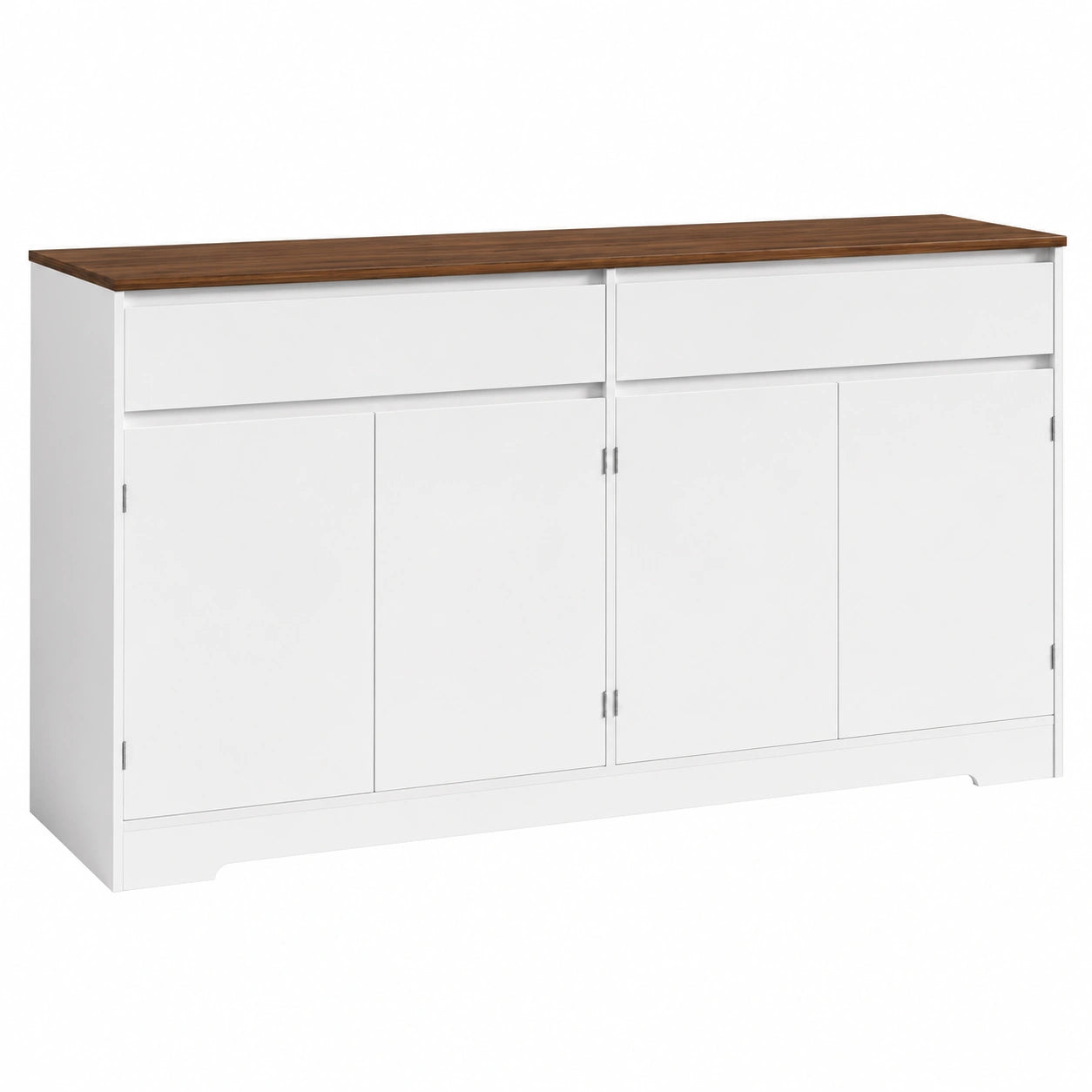 Buffet de Cuisine avec Tiroirs et Portes, Meuble de Rangement Vintage avec Dispositif Sécuritaire