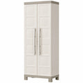 Armoire de Rangement Multifonction en Résine - Étagères Modulables et Pieds Surélevés pour Cuisine, Garage ou Atelier