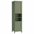 Armoire de Salle de Bain Haute avec Éclairage et Étagères Réglables