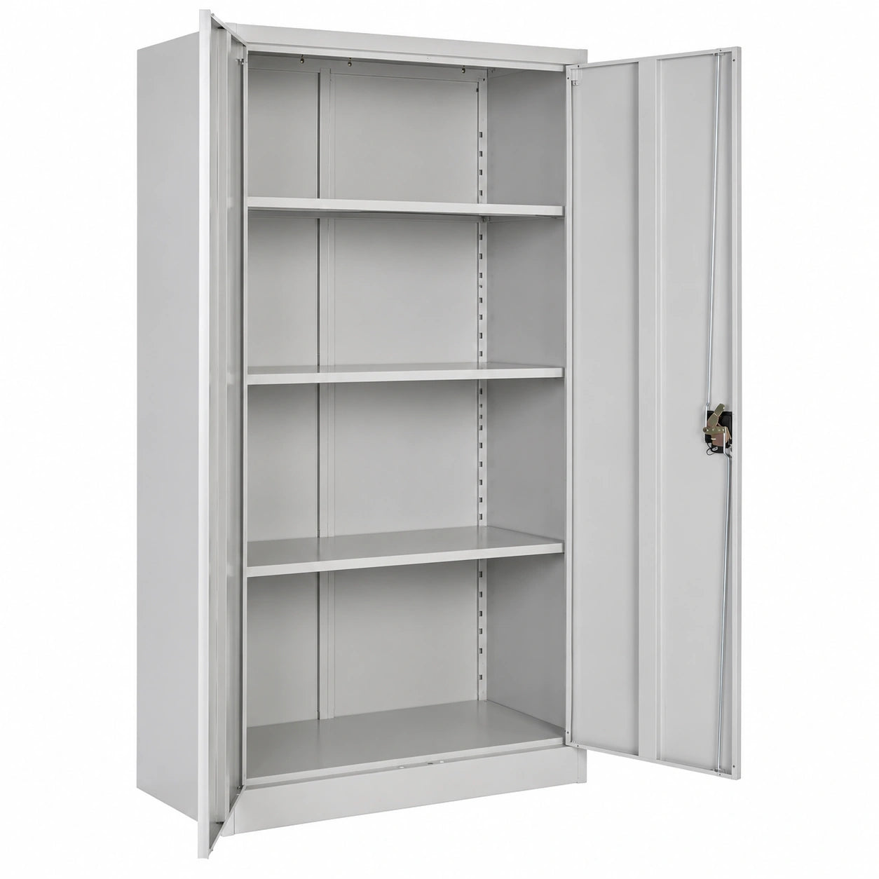 Armoire de bureau métallique avec serrures et étagères réglables
