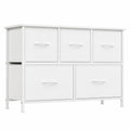 Commode en tissu avec cinq tiroirs pour chambre et salon